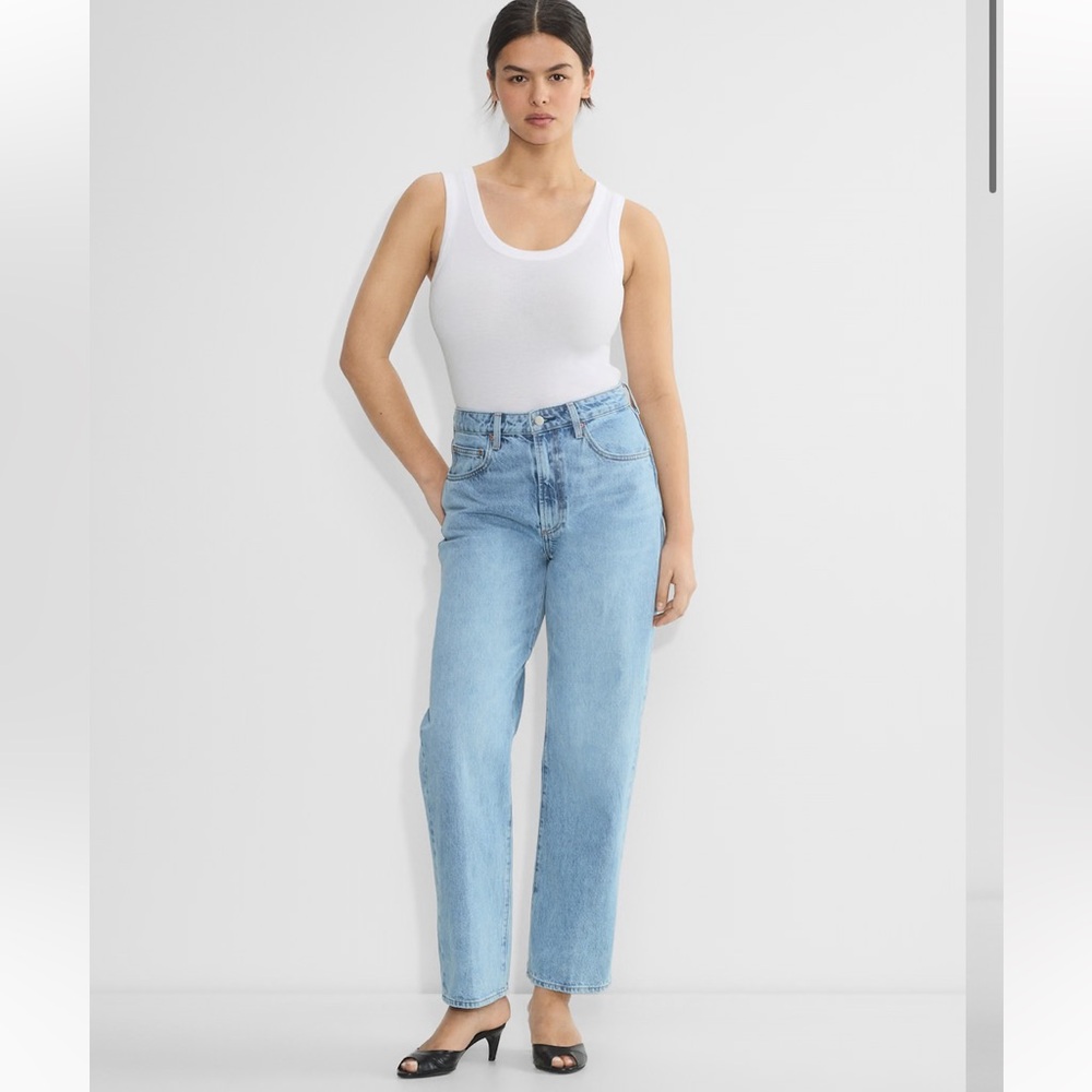 Aritzia denim forum the Marlo curve fit high rise baggy loose jean